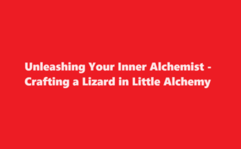 how to make lizard in little alchemy