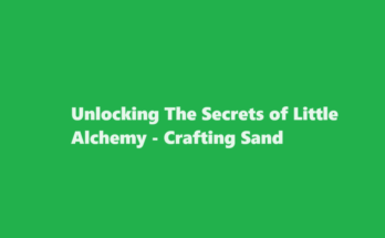 how to make sand in little alchemy