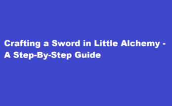 how to make sword in little alchemy