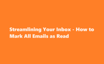 how to mark all emails as read