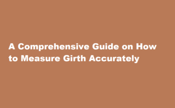 how to measure girth