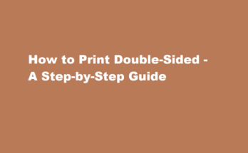 how to print double sided
