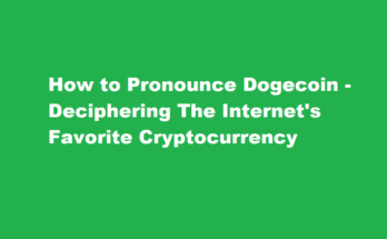 how to pronounce dogecoin