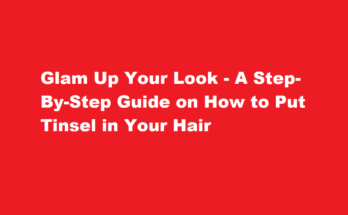 how to put in hair tinsel