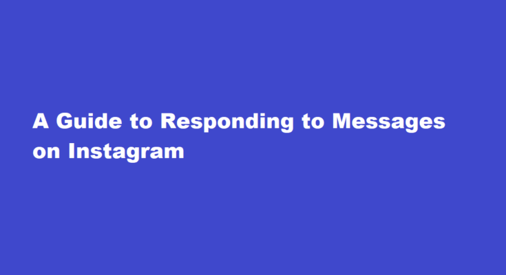 how to react to messages on instagram