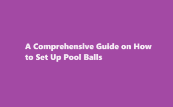 how to set up pool balls