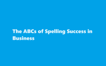 how to spell business