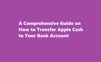 how to transfer apple cash to bank