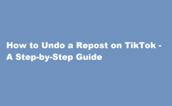 how to undo repost on tiktok