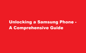 how to unlock a samsung phone
