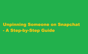 how to unpin someone on snap