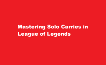 league how to solo carry