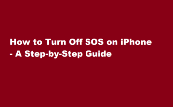 sos only on iphone how to fix