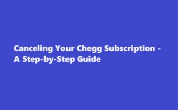 how to cancel chegg subscription