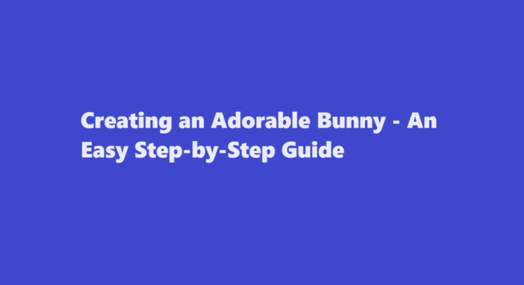 how to draw a bunny easy