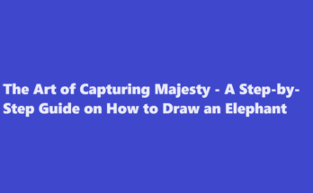 how to draw a elephant