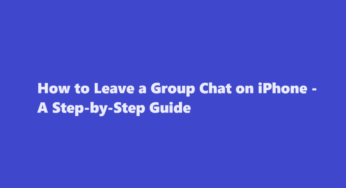 How to Leave a Group Chat on iPhone – A Step-by-Step Guide