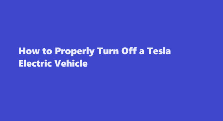 how to turn off tesla